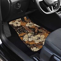 Hibiscus Mix African Pattern Car Mats - Wonder Print Shop