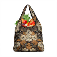 Hibiscus Mix African Pattern Grocery Bag - Wonder Print Shop