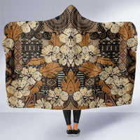 Hibiscus Mix African Pattern Hooded Blanket - Wonder Print Shop