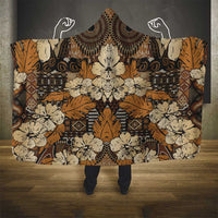 Hibiscus Mix African Pattern Hooded Blanket - Wonder Print Shop