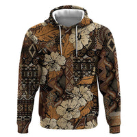 Hibiscus Mix African Pattern Hoodie - Wonder Print Shop