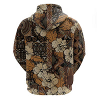 Hibiscus Mix African Pattern Hoodie - Wonder Print Shop