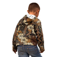 Hibiscus Mix African Pattern Kid Hoodie - Wonder Print Shop