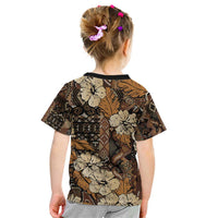 Hibiscus Mix African Pattern Kid T Shirt - Wonder Print Shop