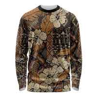 Hibiscus Mix African Pattern Long Sleeve Shirt - Wonder Print Shop