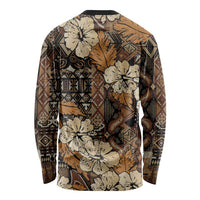 Hibiscus Mix African Pattern Long Sleeve Shirt - Wonder Print Shop