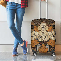 Hibiscus Mix African Pattern Luggage Cover - Wonder Print Shop