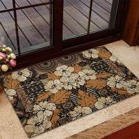 Hibiscus Mix African Pattern Rubber Doormat - Wonder Print Shop