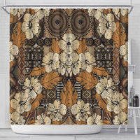 Hibiscus Mix African Pattern Shower Curtain - Wonder Print Shop