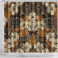 Hibiscus Mix African Pattern Shower Curtain - Wonder Print Shop