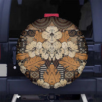 Hibiscus Mix African Pattern Spare Tire Cover - Wonder Print Shop