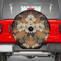 Hibiscus Mix African Pattern Spare Tire Cover - Wonder Print Shop