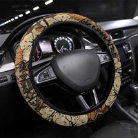 Hibiscus Mix African Pattern Steering Wheel Cover - Wonder Print Shop