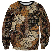 Hibiscus Mix African Pattern Sweatshirt - Wonder Print Shop