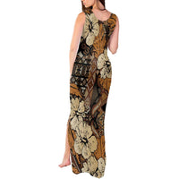 Hibiscus Mix African Pattern Tank Maxi Dress - Wonder Print Shop