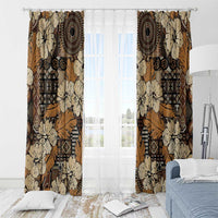 Hibiscus Mix African Pattern Window Curtain - Wonder Print Shop