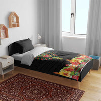 Hibiscus Mix Dashiki African Pattern Bedding Set Adinkra Symbol - Wonder Print Shop