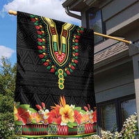Hibiscus Mix Dashiki African Pattern Garden Flag Adinkra Symbol - Wonder Print Shop