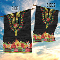 Hibiscus Mix Dashiki African Pattern Garden Flag Adinkra Symbol - Wonder Print Shop