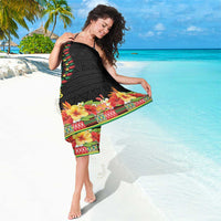 Hibiscus Mix Dashiki African Pattern Sarong Adinkra Symbol - Wonder Print Shop