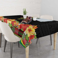 Hibiscus Mix Dashiki African Pattern Tablecloth Adinkra Symbol - Wonder Print Shop