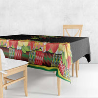 Hibiscus Mix Dashiki African Pattern Tablecloth Adinkra Symbol - Wonder Print Shop