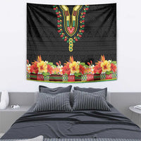 Hibiscus Mix Dashiki African Pattern Tapestry Adinkra Symbol - Wonder Print Shop