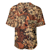 Hibiscus Mix African Pattern Baseball Jersey - Wonder Print Shop