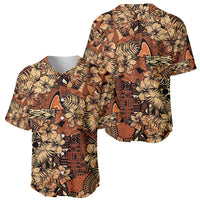 Hibiscus Mix African Pattern Baseball Jersey - Wonder Print Shop