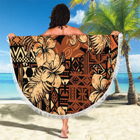 Hibiscus Mix African Pattern Beach Blanket - Wonder Print Shop