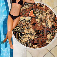 Hibiscus Mix African Pattern Beach Blanket - Wonder Print Shop