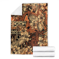 Hibiscus Mix African Pattern Blanket - Wonder Print Shop