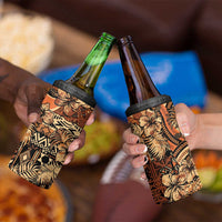 Hibiscus Mix African Pattern 4 in 1 Can Cooler Tumbler - Wonder Print Shop