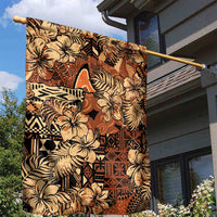 Hibiscus Mix African Pattern Garden Flag - Wonder Print Shop