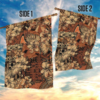 Hibiscus Mix African Pattern Garden Flag - Wonder Print Shop