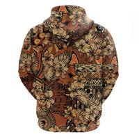 Hibiscus Mix African Pattern Hoodie - Wonder Print Shop