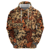 Hibiscus Mix African Pattern Hoodie - Wonder Print Shop