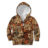 Hibiscus Mix African Pattern Kid Hoodie - Wonder Print Shop