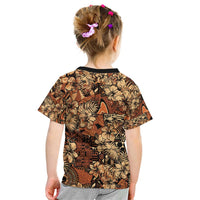 Hibiscus Mix African Pattern Kid T Shirt - Wonder Print Shop