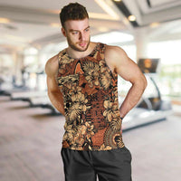 Hibiscus Mix African Pattern Men Tank Top - Wonder Print Shop