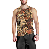 Hibiscus Mix African Pattern Men Tank Top - Wonder Print Shop