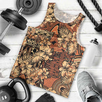 Hibiscus Mix African Pattern Men Tank Top - Wonder Print Shop