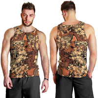 Hibiscus Mix African Pattern Men Tank Top - Wonder Print Shop