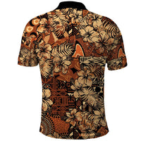 Hibiscus Mix African Pattern Polo Shirt - Wonder Print Shop