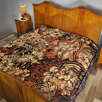 Hibiscus Mix African Pattern Quilt - Wonder Print Shop