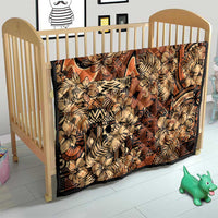 Hibiscus Mix African Pattern Quilt - Wonder Print Shop