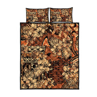 Hibiscus Mix African Pattern Quilt Bed Set - Wonder Print Shop