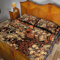 Hibiscus Mix African Pattern Quilt Bed Set - Wonder Print Shop