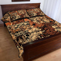 Hibiscus Mix African Pattern Quilt Bed Set - Wonder Print Shop