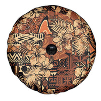 Hibiscus Mix African Pattern Spare Tire Cover - Wonder Print Shop